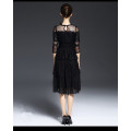 Elegante süße Prinzessin Black Lace Dress für Damen